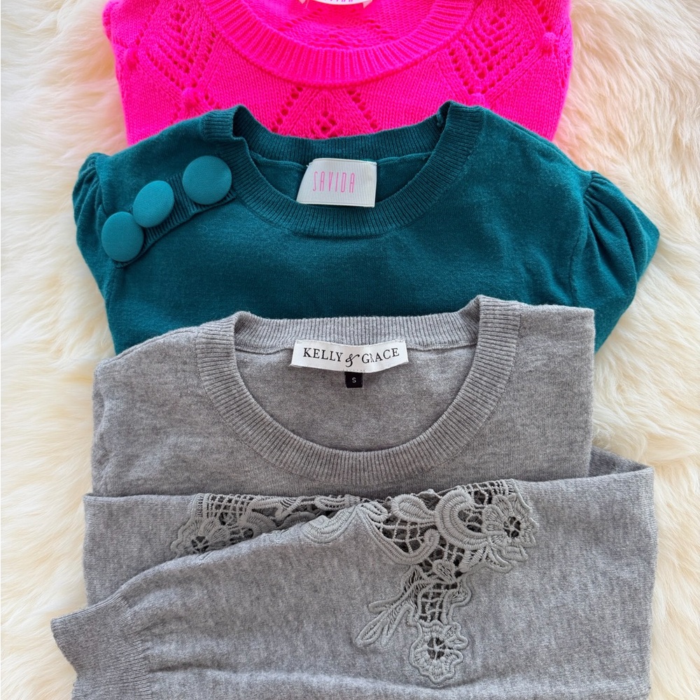 Three Beautiful Sweaters